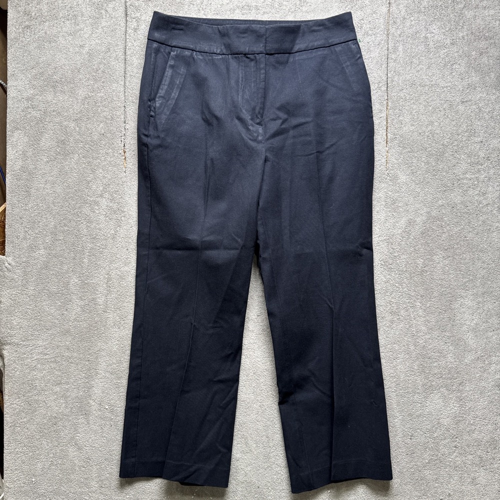 Boden Pants Womens 10R Navy Blue Cropped Preppy Career Office Capsule Wardrobe